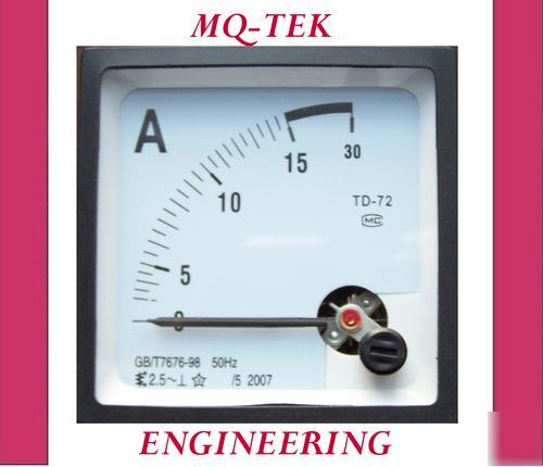 0-15 amp analog panel ammeter (72MMX72MMX45MM)