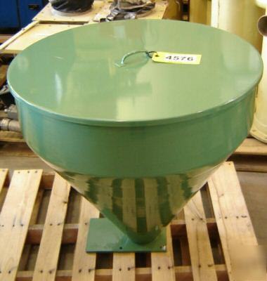 Spun carbon steel 6.5 cubic ft hopper (4576 - 4577)