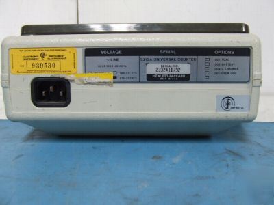 Hewlett packard hp 5315A 100 mhz universal counter
