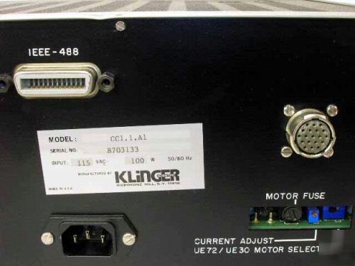 Klinger stage with stepper controller model CC1.1