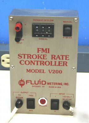 New fluid metering inc. fmi V200 stroke rate controller 