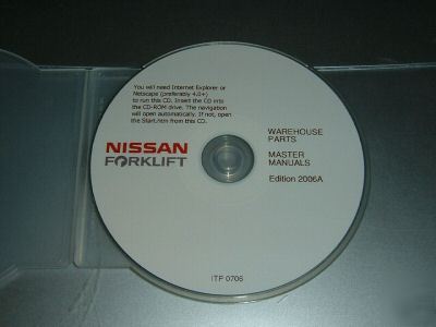 Nissan warehouse equipment parts cd - issue 2006A