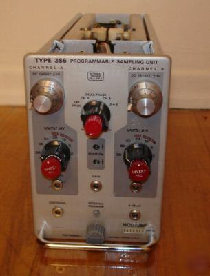 Tektronix 3S6 dual channel programmable sampling unit 