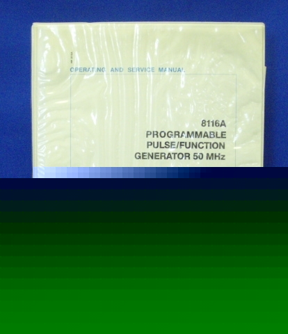 Hp 8116A pulse/function generator op & service manual