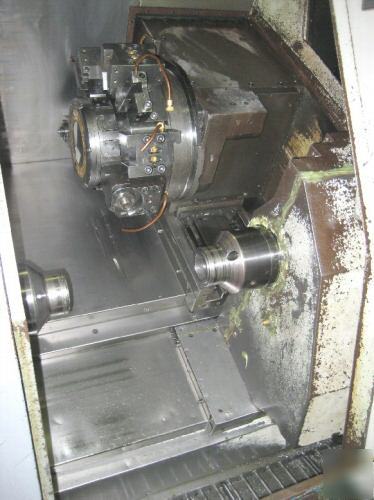 Mori seiki sl-150 smc cnc turning center lathe bar feed