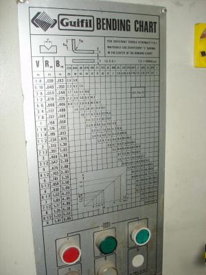 Guifil hydraulic press brake 1981 33 ton PE15-30 5' bed