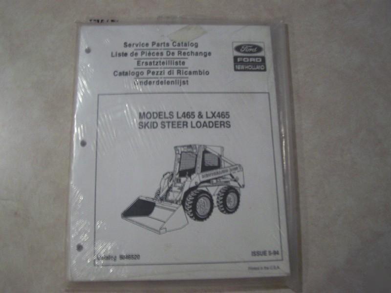 New holland service parts catalog l 465 lx 465 new