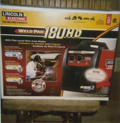 New -lincolnelectric weld-pak 180HD wire welder