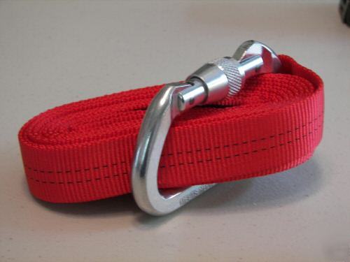 Type 2 firefighter hose strap / rescue webbing tool