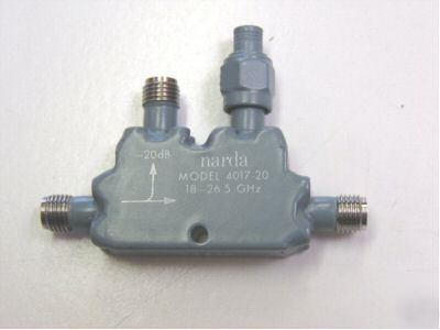 Narda 4017-20 18 to 26.5 ghz directional coupler