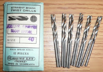 12PC jobber length #40 hss drill - yugoslavia