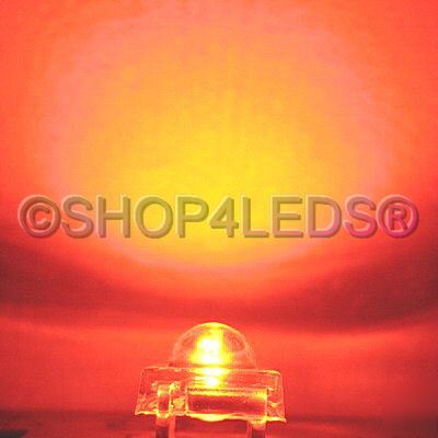 200 pcs 5MM 13000MCD super flux red led free resistor