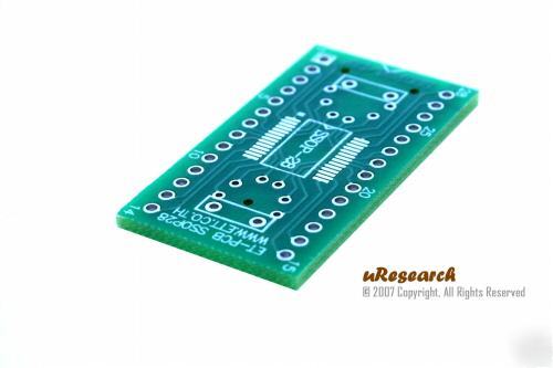 Mr-SSOP28-dip smt smd dip adapter basic stamp pic atmel