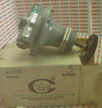 New conoflow pressure regulator h-10XT-h 0-5PSI lot 2@