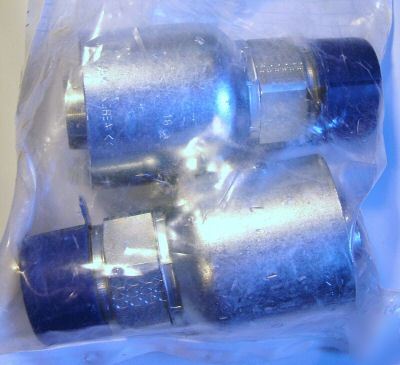New parker 10171-1616 male pipe rigid 1 x 1 hose lot/2 
