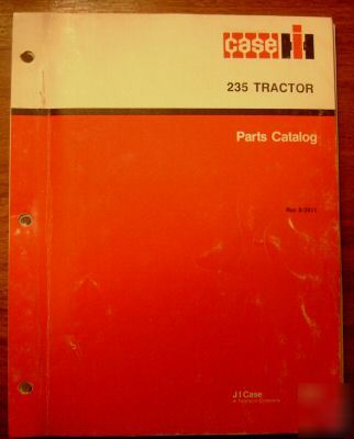 Case ih dealers 235 tractor parts catalog book manual