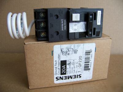 New siemens QF220 gfi circuit breaker 2POLE 20AMP 