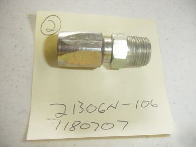 QTY1 weatherhead # 21306N-106 fitting for # 6 hose