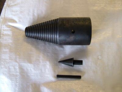 Screw type log splitter replacement head