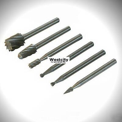 6 piece hss router kit 3.1MM shafts 457038