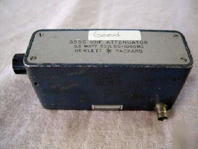 @ hp/agilent 355C dc to 1000MC vhf attenuator @