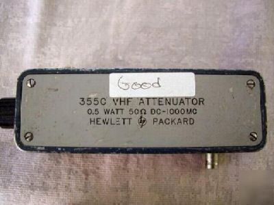 @ hp/agilent 355C dc to 1000MC vhf attenuator @