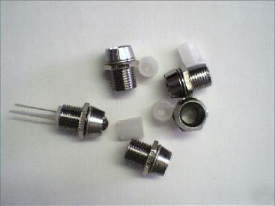 5 x chrome 5MM led mounts / holders ( 75P post uk )