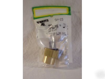  brass watts sh-15 female hose to female pipe adapter