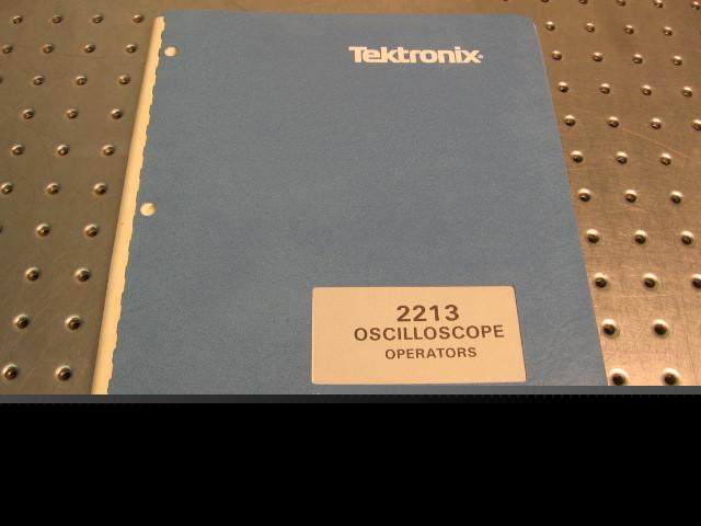 G30897 tektronix 2213 operator's manual