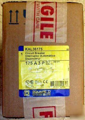 New circuit breakers square d KAL36175 3 p 250A breaker