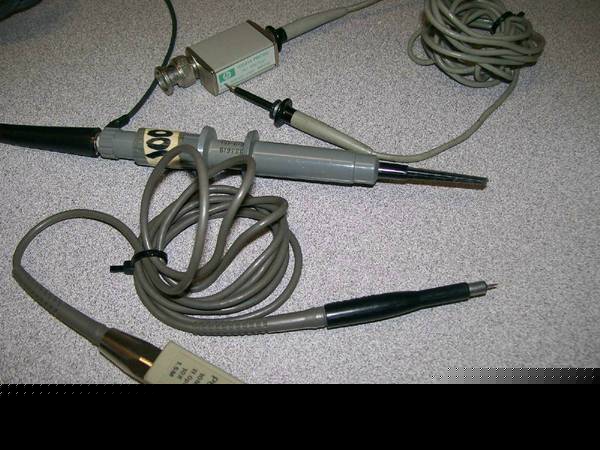 Lot of 3: oscilloscope probes tektronix & hp - 