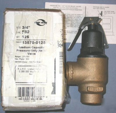 Cash acme F82 pressure relief valve 3/4