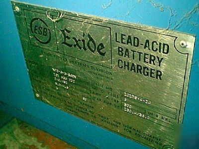 Exide 12V forklift, pallet jack, etc. battery charger