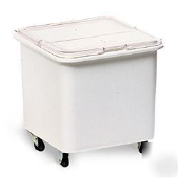 Flat top mobile ingredient storage bins rcp 3601 whi 