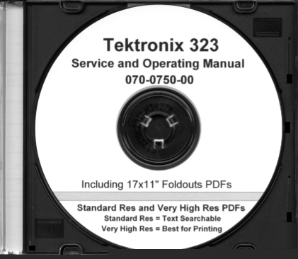 Tek 323 service/op manual in 2 res +A3+A4 +text search