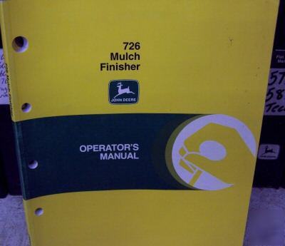 John deere 726 mulch finisher operators manual