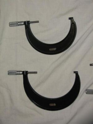 Starrett 436 outside micrometer set 0-6