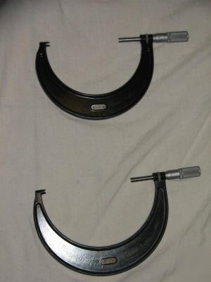 Starrett 436 outside micrometer set 0-6