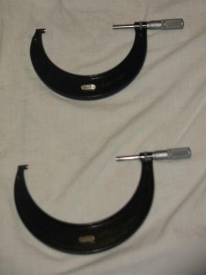 Starrett 436 outside micrometer set 0-6