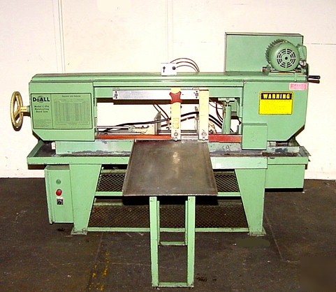 Nice doall c-916 horizontal band saw, swivel vise, 2 hp