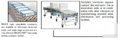 New heavy duty accordian nestaflex expandable conveyor