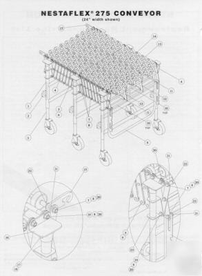 New heavy duty accordian nestaflex expandable conveyor