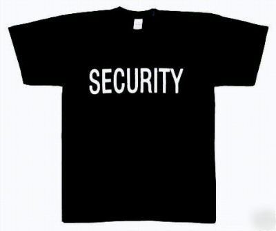 Security double sided t shirt, official issue -size xxl