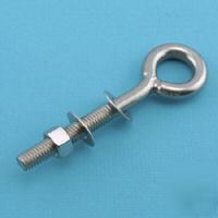 Welded eye bolt 304 stainless steel 1/4