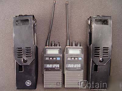 2 ea ge ericsson m-pa edacs scan uhf portable mpa