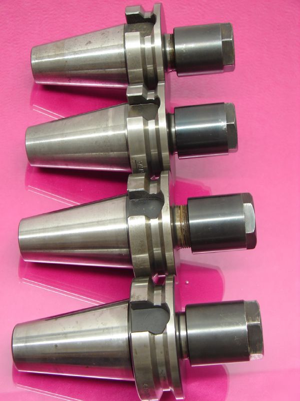 (4) tecnara bt flange collet chuck - taper 45 (lot 2050