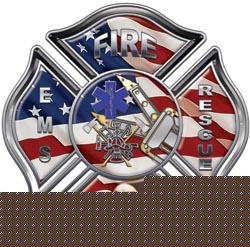 Firefighter decal reflective 4