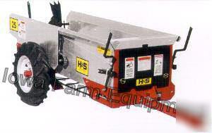 H&s 25 bu ground drive, ground driven manure spreader