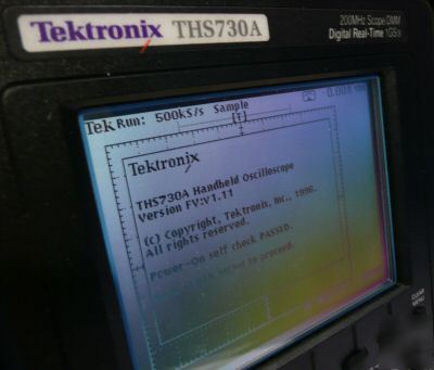 Tektronix hand held oscilloscope THS730A