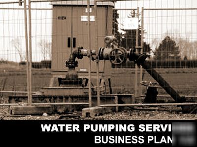 Water pumping service company - business plan